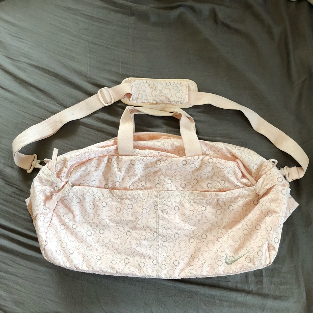 Pink Nike duffle bag